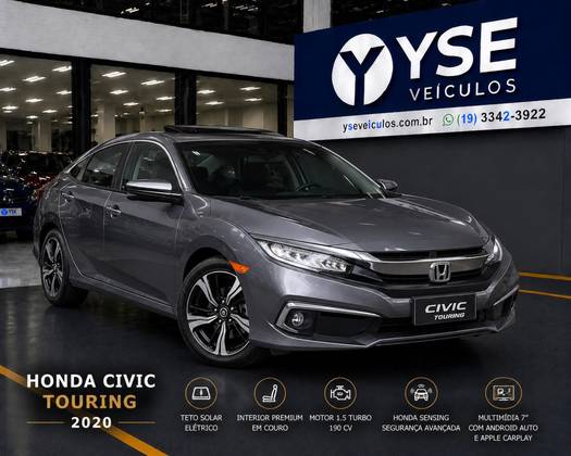 HONDA CIVIC 1.5 16V TURBO GASOLINA TOURING 4P CVT